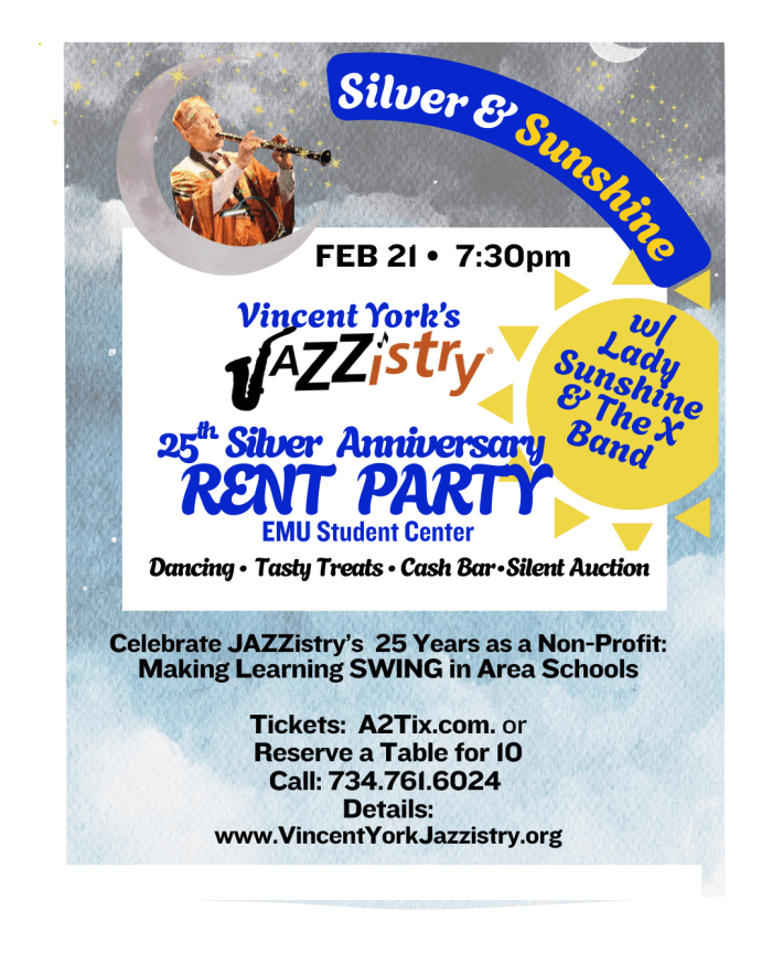 2026 Jazzistry Rent Party Flier ticket info